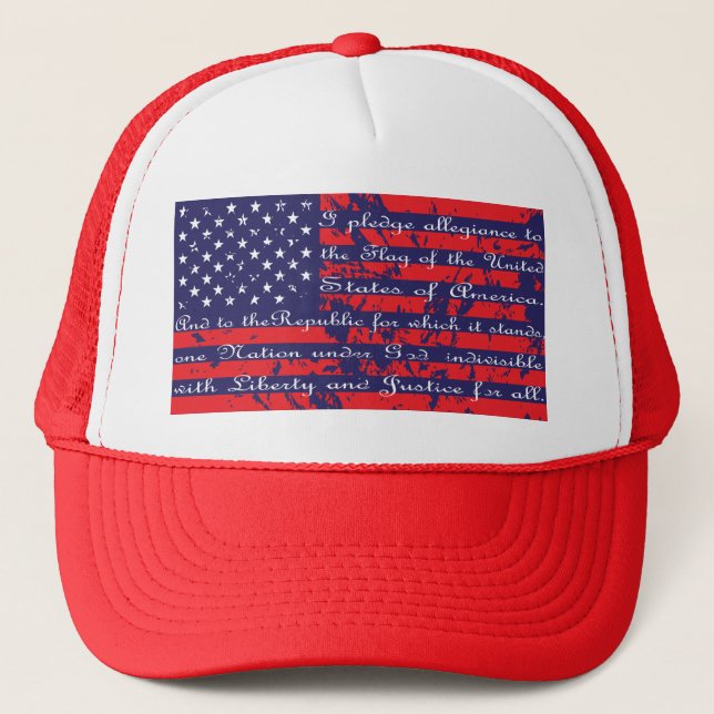 Flag-Pledge Trucker Hat (Front)