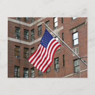 flag pole postcard