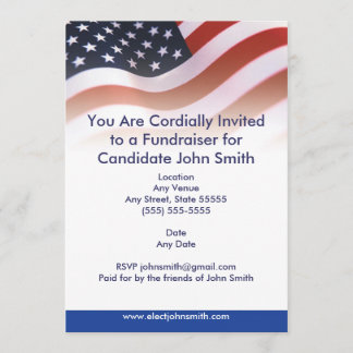 Flag Political Invitation