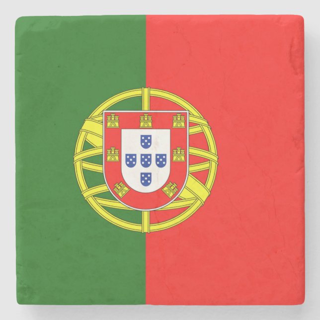 Flag Portugal Stone Coaster (Front)