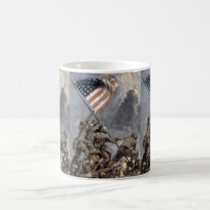 Flag-raising on Mount Suribachi, Iwo Jima, 1945 Coffee Mug