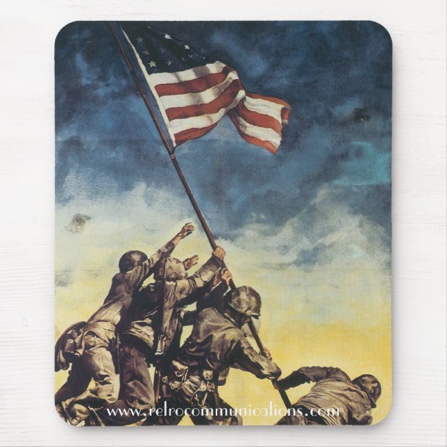 Flag Raising Over Iwo Jima Mouse Mat (Front)