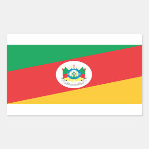 Flag Rio Grande do Sul Rectangular Sticker