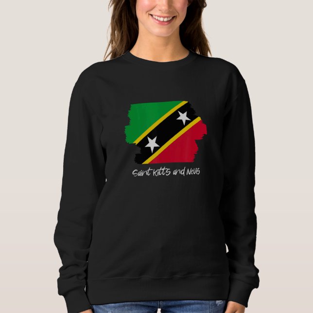 Flag Saint Kitts And Nevis Sweatshirt (Front)