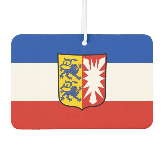 Flag Schleswig-Holstein Mouse Pad Car Air Freshener (Front)