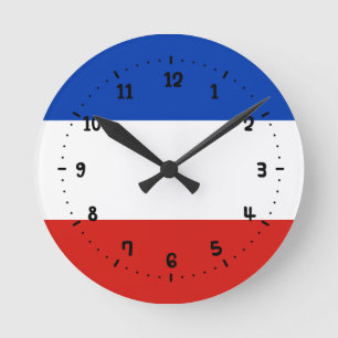 Flag Schleswig-Holstein Square Wall Clock