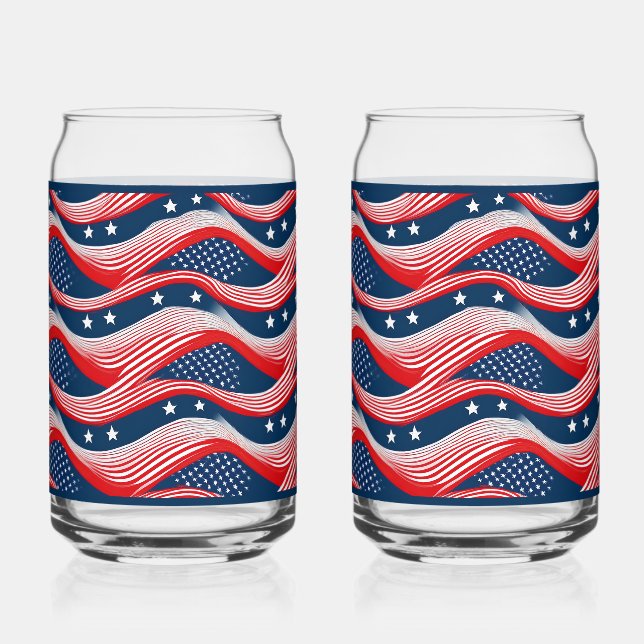 Flag Soda Glass (Front)