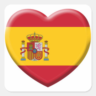 Flag Spain Square Sticker