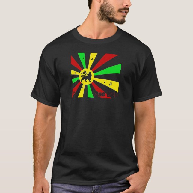 Flag-style reggae shirt (Front)