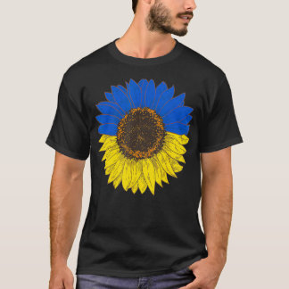 Flag Sunflower Ukrainian Support Vintage southern  T-Shirt