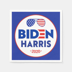 Flag Sunglasses President Joe Biden VOTE 2020 Napkin