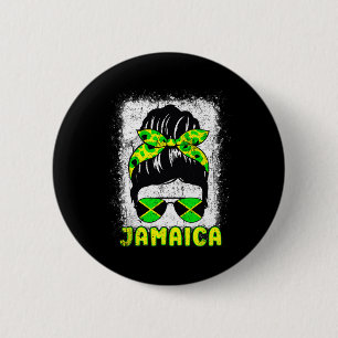 Flag Sungles Black Woman Melanin Queen Afro 6 Cm Round Badge