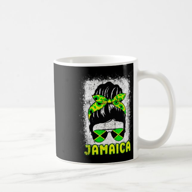Flag Sungles Black Woman Melanin Queen Afro  Coffee Mug (Right)