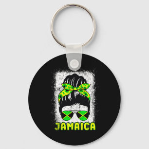 Flag Sungles Black Woman Melanin Queen Afro Key Ring