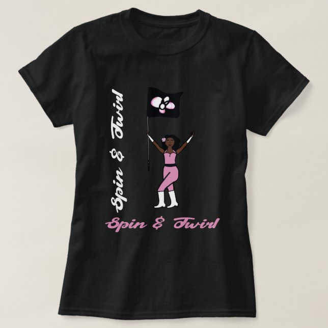 Flag T-Shirt Pink Flower (Design Front)