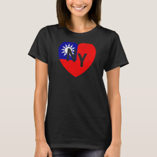 Flag Taiwan World Country Flag NY Heart New York T T-Shirt