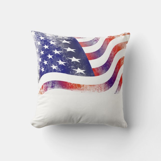 Flag Throw Pillow (Front)