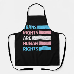Flag Trans Rights Are Human Rights LGBT Community  Apron