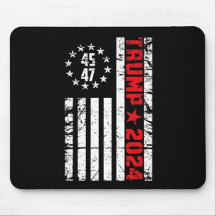 Flag Trump 2024 - 45 47 Trump Betsy Ross Flag Mouse Mat
