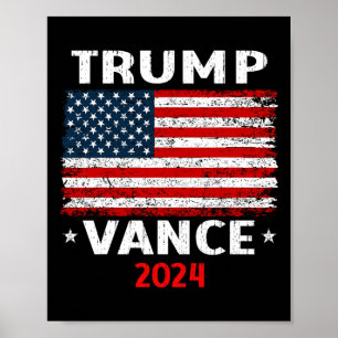 Flag Trump Vance 2024 Vp Vice President  Poster