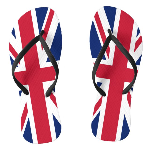 Flag United Kingdom Flip Flops (Footbed)