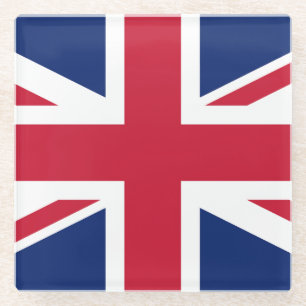 Flag United Kingdom Glass Coaster