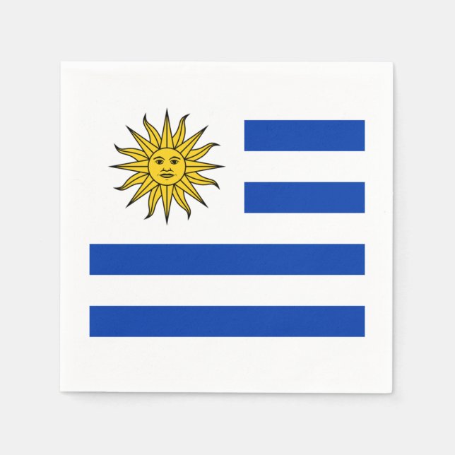 Flag: Uruguay Napkin (Front)
