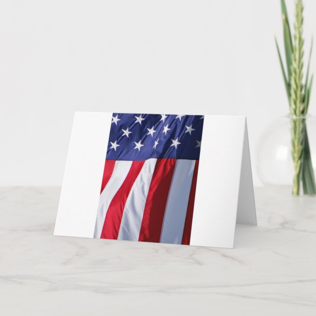 Flag USA Card (Front)