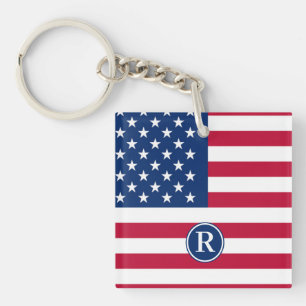 Flag usa Custom  Key Ring