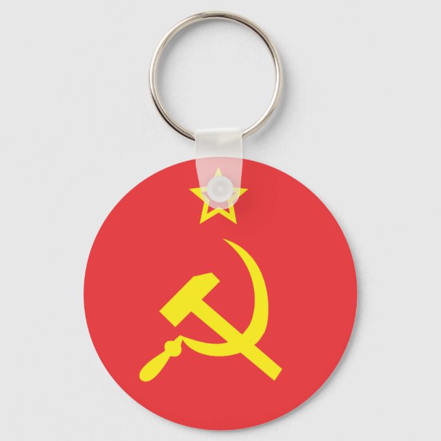 Flag USSR Key Ring (Front)
