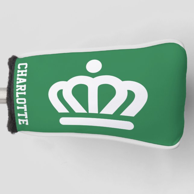 Flag (variant) of Charlotte, NC Golf Head Cover (Front)