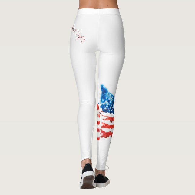 Flag , Velvet Gypsy Leggings (Back)