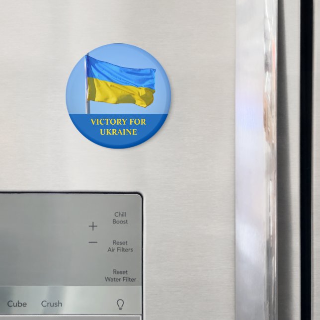 Flag Victory for Ukraine Stay Strong Magnet (In Situ (Fridge))