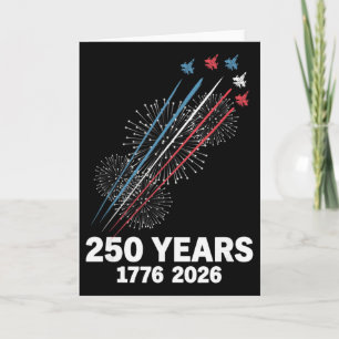 Flag Vintage 250 Years American 1776 2026 250th Us Card