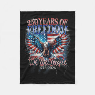 Flag Vintage 250 Years American 1776 2026 250th Us Fleece Blanket