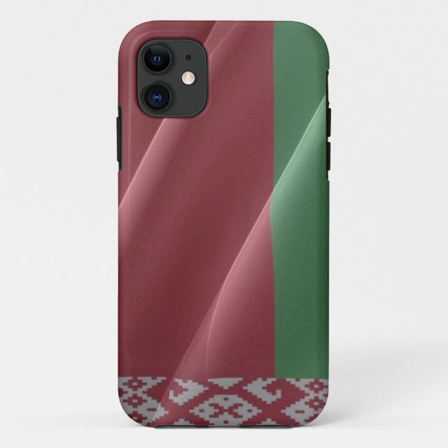 Flag waving of Belarus - Case-Mate iPhone Case (Back)