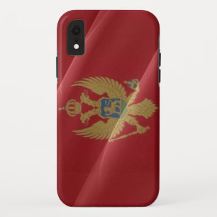 Flag waving of Montenegro - iPhone XR Case