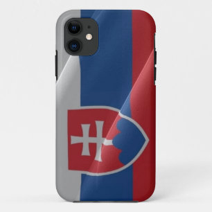 Flag waving of Slovakia - iPhone 11 Case