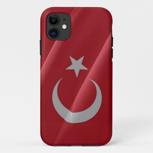 Flag waving of Turkey - Case-Mate iPhone Case (Back)