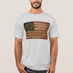 Flag Weathered by Violations of the Constitution T-Shirt