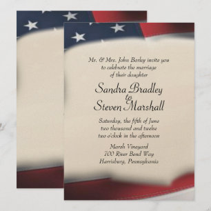 Flag Wedding Invitations