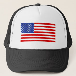 Flag with Dog Bones Trucker Hat