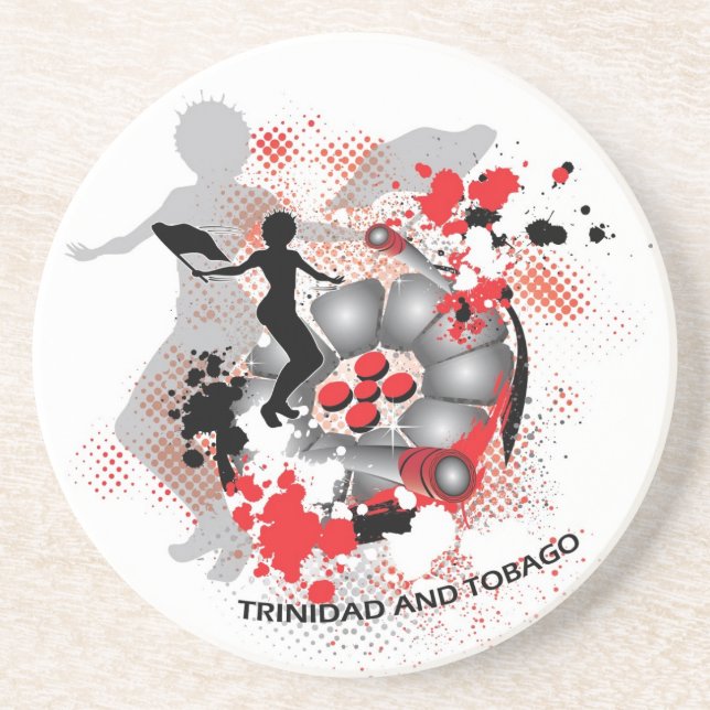 Flag Woman and Steelpan Coaster (Front)