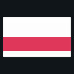 Flaga Polski - Polish Flag Rectangular Sticker<br><div class="desc">Flaga Polski - Polish Flag</div>