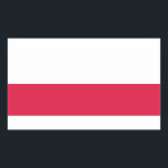 Flaga Polski - Polish Flag Rectangular Sticker<br><div class="desc">Flaga Polski - Polish Flag</div>