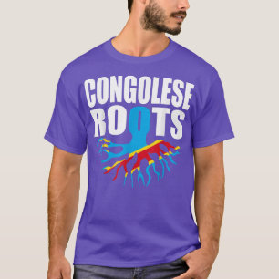 Flagcastle Congolese Roots DR Congo Flag Pride Gif T-Shirt
