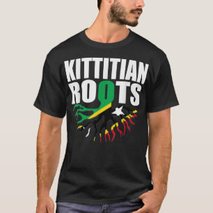 Flagcastle Kittitian Roots Saint Kitts & Nevis Fla T-Shirt