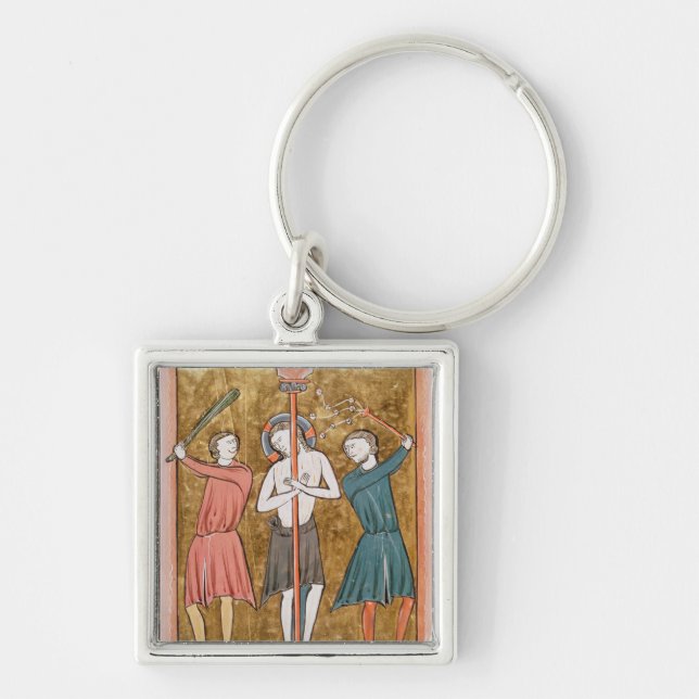 Flagellation, from 'Psautier a l'Usage de Paris' Key Ring (Front)