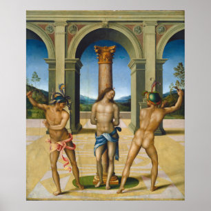 Flagellation of Christ, Bacchiacca Fine Art Poster