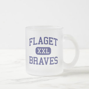 Flaget - Braves - High - Louisville Kentucky Frosted Glass Coffee Mug